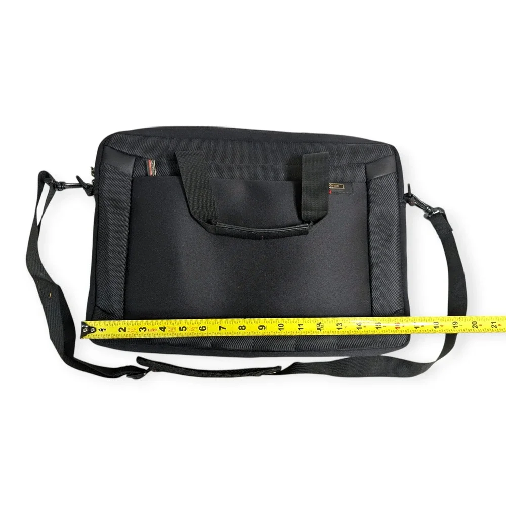 Samsonite Black Ballistic Nylon Laptop Briefcase Messenger Bag 1118365